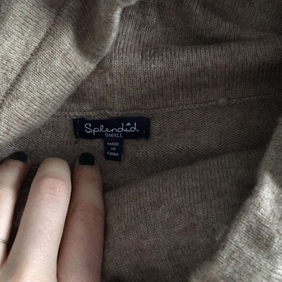 Splendid light camel wool sweater S - Picture 5 of 6